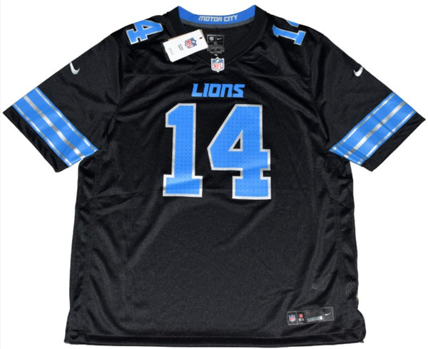 AMON-RA ST BROWN AUTOGRAPHED DETROIT LIONS #14 NIKE 2024 BLACK JERSEY
