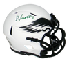DEVONTA SMITH AUTOGRAPHED PHILADELPHIA EAGLES LUNAR SPEED MINI HELMET BECKETT
