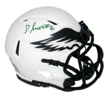 DEVONTA SMITH AUTOGRAPHED PHILADELPHIA EAGLES LUNAR SPEED MINI HELMET BECKETT
