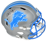 DAVID MONTGOMERY AUTOGRAPHED DETROIT LIONS 2024 FULL SIZE SPEED HELMET BECKETT