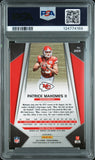 PATRICK MAHOMES SIGNED 2017 PANINI DISCO PRIZM ROOKIE #269 RC PSA 9 AUTO 10