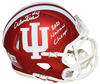 AIDEN FISHER SIGNED INDIANA HOOSIERS SPEED MINI HELMET W/ 2025 NATIONAL CHAMPS
