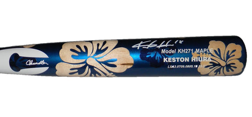 KESTON HIURA SIGNED DODGERS BREWERS CHANDLER PLAYERS WEEKEND GAME MODEL BAT