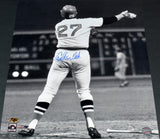 CARLTON FISK AUTOGRAPHED BOSTON RED SOX STAY FAIR 16x20 PHOTO COA