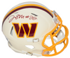 JACORY CROSKEY-MERRITT SIGNED WASHINGTON COMMANDERS RETRO SPEED MINI HELMET BAS