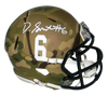 ALABAMA CRIMSON TIDE DEVONTA SMITH SIGNED CAMO SPEED MINI HELMET BECKETT