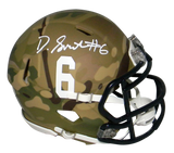 ALABAMA CRIMSON TIDE DEVONTA SMITH SIGNED CAMO SPEED MINI HELMET BECKETT