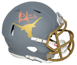 VINCE YOUNG AUTOGRAPHED TEXAS LONGHORNS SLATE SPEED MINI HELMET BECKETT
