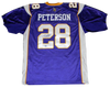ADRIAN PETERSON SIGNED MINNESOTA VIKINGS #28 AUTHENTIC REEBOK JERSEY FANATICS