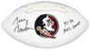 BOBBY BOWDEN SIGNED FLORIDA STATE SEMINOLES LOGO FOOTBALL W/ 93 99 NATL CHAMPS