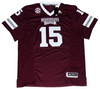 DAK PRESCOTT SIGNED MISSISSIPPI STATE BULLDOGS #15 ADIDAS PREMIER JERSEY BECKETT