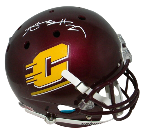 ANTONIO BROWN AUTOGRAPHED CENTRAL MICHIGAN CHIPPEWAS FULL SIZE HELMET JSA