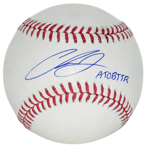CHASE BURNS SIGNED CINCINNATI REDS RAWLINGS OFFICIAL MLB BASEBALL W/ ATOBTTR