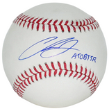 CHASE BURNS SIGNED CINCINNATI REDS RAWLINGS OFFICIAL MLB BASEBALL W/ ATOBTTR