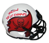 RONALD JONES II SIGNED TAMPA BAY BUCCANEERS LUNAR MINI HELMET W/ SB LV CHAMPS