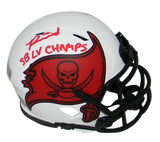 RONALD JONES II SIGNED TAMPA BAY BUCCANEERS LUNAR MINI HELMET W/ SB LV CHAMPS