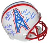 EARL CAMPBELL WARREN MOON MATTHEWS CULP BETHEA SIGNED HOUSTON OILERS F/S HELMET