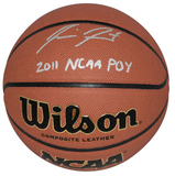 JIMMER FREDETTE SIGNED BYU COUGARS NCAA WILSON BASKETBALL W/ 2011 NCAA POY