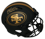 JEFF WILSON JR SIGNED SAN FRANCISCO 49ERS FULL SIZE ECLIPSE SPEED HELMET BECKETT