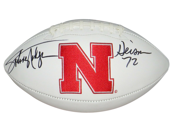 JOHNNY RODGERS AUTOGRAPHED SIGNED NEBRASKA CORNHUSKERS FOOTBALL W/ HEISMAN 72