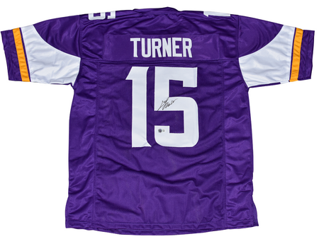 DALLAS TURNER AUTOGRAPHED MINNESOTA VIKINGS ECLIPSE AUTHENTIC HELMET BECKETT