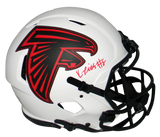 KYLE PITTS AUTOGRAPHED ATLANTA FALCONS LUNAR AUTHENTIC SPEED HELMET BECKETT