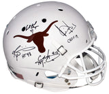 EARL CAMPBELL RICKY WILLIAMS VINCE YOUNG COLT McCOY SIGNED TEXAS F/S HELMET