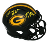 PRESTON & ZA'DARIUS SMITH SIGNED GREEN BAY PACKERS ECLIPSE SPEED MINI HELMET BAS