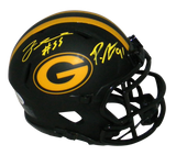 PRESTON & ZA'DARIUS SMITH SIGNED GREEN BAY PACKERS ECLIPSE SPEED MINI HELMET BAS
