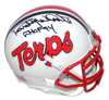 RANDY WHITE AUTOGRAPHED MARYLAND TERRAPINS TERPS WHITE MINI HELMET JSA