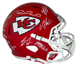 PATRICK MAHOMES TRAVIS KELCE ANDY REID CHIEFS SUPER BOWL LVII TEAM SIGNED HELMET