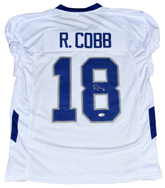 RANDALL COBB SIGNED KENTUCKY WILDCATS #18 WHITE GAME CUT JERSEY JSA