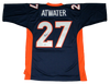 STEVE ATWATER SIGNED DENVER BRONCOS #27 MITCHELL & NESS JERSEY BECKETT HOF 2020