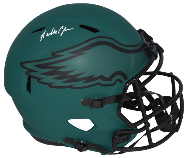 RANDALL CUNNINGHAM SIGNED PHILADELPHIA EAGLES RAVE FULL SIZE HELMET BECKETT