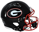 BROCK BOWERS SIGNED GEORGIA BULLDOGS BLACK AUTHENTIC SPEED HELMET BECKETT