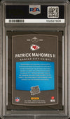 PATRICK MAHOMES SIGNED 2017 PANINI DONRUSS OPTIC RATED ROOKIE RC AUTO PSA 8