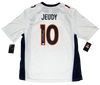 JERRY JEUDY AUTOGRAPHED SIGNED DENVER BRONCOS #10 WHITE NIKE JERSEY BECKETT