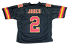 RONALD JONES SIGNED AUTOGRAPHED KANSAS CITY CHIEFS #2 BLACK JERSEY BECKETT