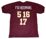 CHARLIE WARD CHRIS WEINKE JAMEIS WINSTON SIGNED FLORIDA STATE SEMINOLES JERSEY