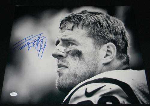JJ WATT AUTOGRAPHED SIGNED HOUSTON TEXANS 16x20 PHOTO JSA