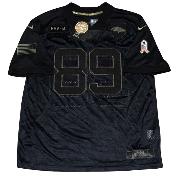 MARK ANDREWS SIGNED BALTIMORE RAVENS SALUTE TO SERVICE NIKE LIMITED JERSEY BAS