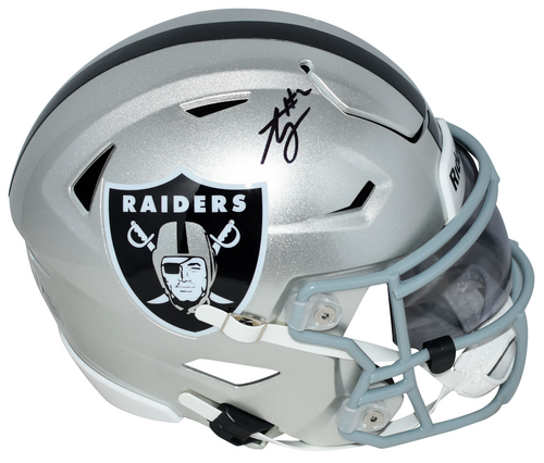 ASHTON JEANTY AUTOGRAPHED LAS VEGAS RAIDERS SPEEDFLEX MIDI HELMET BECKETT