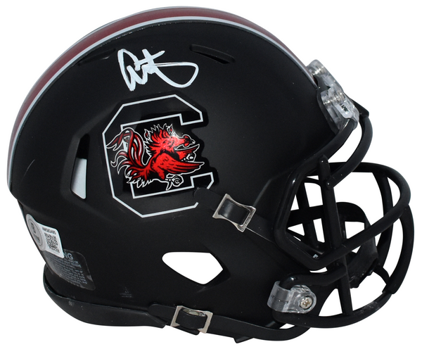 ALSHON JEFFERY SIGNED SOUTH CAROLINA GAMECOCKS BLACK SPEED MINI HELMET BECKETT
