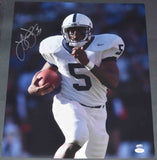 LARRY JOHNSON SIGNED AUTOGRAPHED PENN STATE NITTANY LIONS 16x20 PHOTO JSA