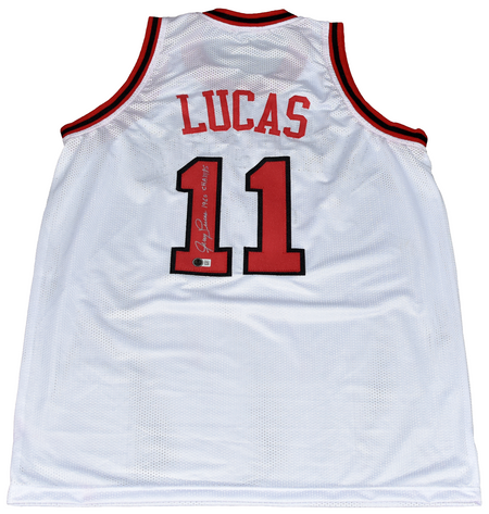 SPUD WEBB SIGNED NORTH CAROLINA NC STATE WOLFPACK #4 BASKETBALL JERSEY JSA