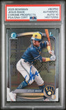 JESUS MADE SIGNED 2025 BOWMAN CHROME PROSPECTS 1ST ROOKIE RC PSA AUTO 10