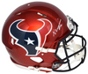 NICO COLLINS SIGNED HOUSTON TEXANS RED AUTHENTIC SPEED HELMET BECKETT