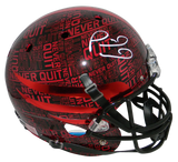 PATRICK MAHOMES SIGNED TEXAS TECH RED RAIDERS NEVER QUIT FULL SIZE HELMET JSA