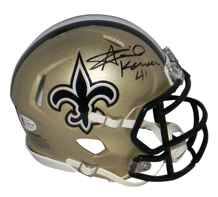 ALVIN KAMARA SIGNED NEW ORLEANS SAINTS ECLIPSE FULL SIZE SPEED HELMET BECKETT
