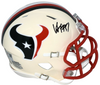 WILL ANDERSON JR AUTOGRAPHED HOUSTON TEXANS RETRO SPEED MINI HELMET FANATICS